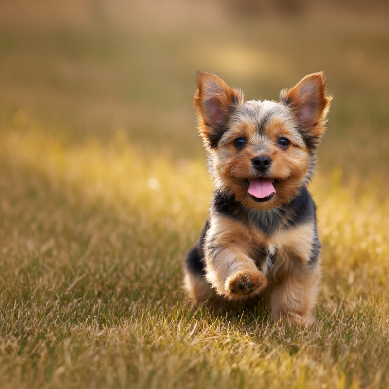 Happy pet with journal